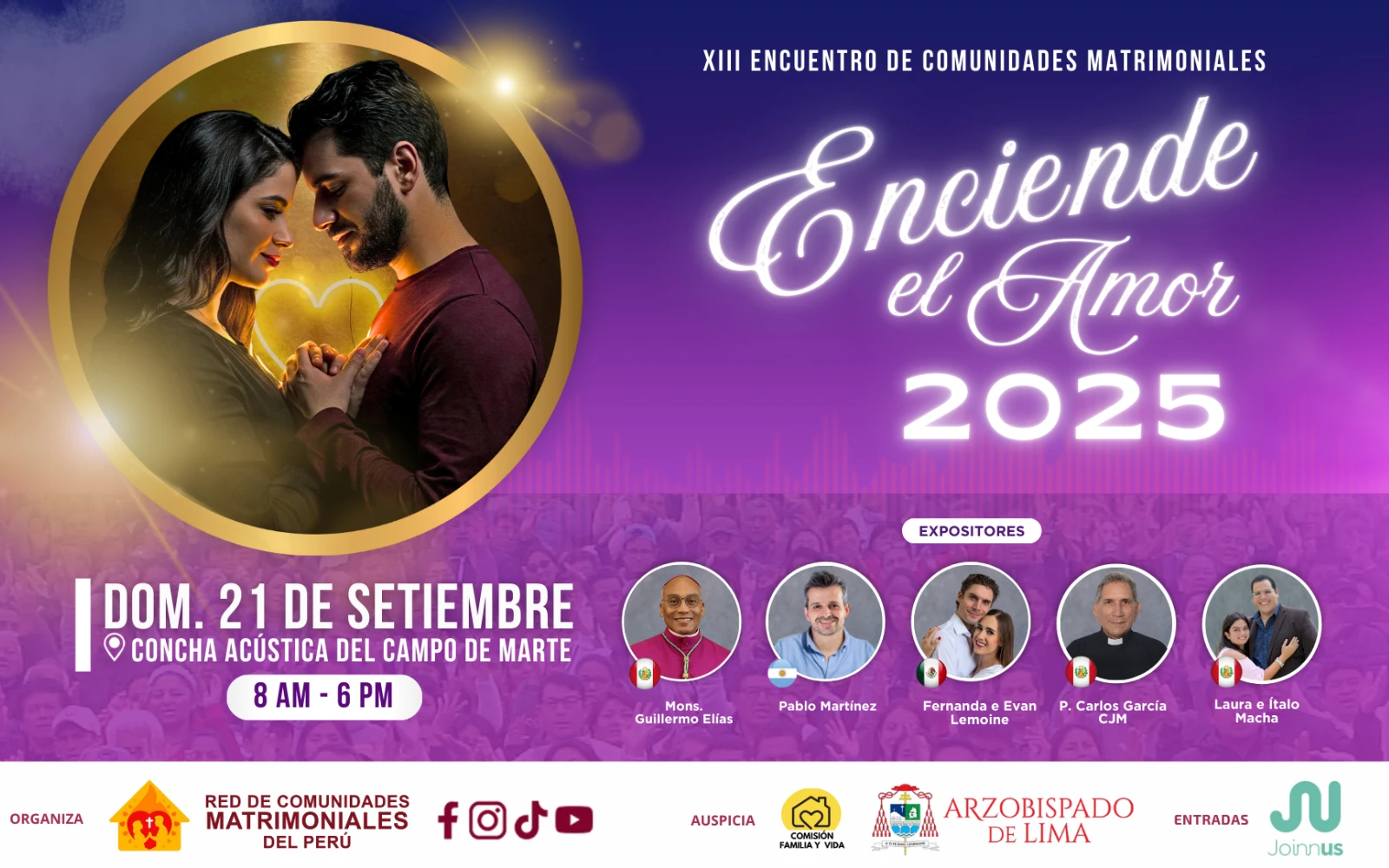 “Enciende el Amor 2025” reunirá en Lima a más de 3 mil parejas en una jornada con conferencias, testimonios y Misa de acción de gracias.?w=200&h=150