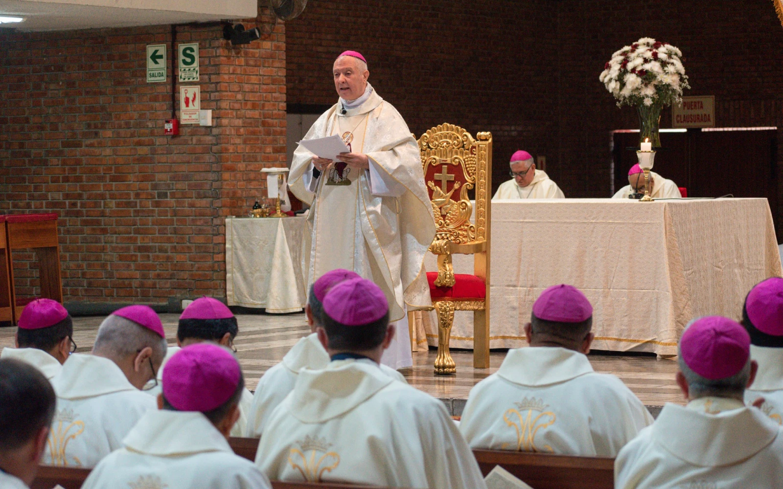 Mons. Paolo Rocco Gualtieri, Nuncio Apostólico en el Perú, presidió el lunes la Eucaristía de apertura de la 129ª Asamblea Plenaria de la Conferencia Episcopal Peruana.?w=200&h=150