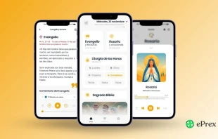 Imagen de la app ePrex para la oración católica. Crédito: ePrex.