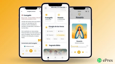 Imagen de la app ePrex para la oración católica.
