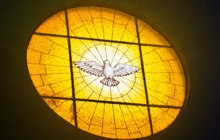 Vidriera que representa al Espu00edritu Santo. Cru00e9dito: u00c9rica Viana / Cathopic 