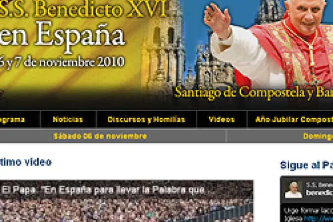 Siga al Papa Benedicto XVI en España con especial de ACI Prensa
