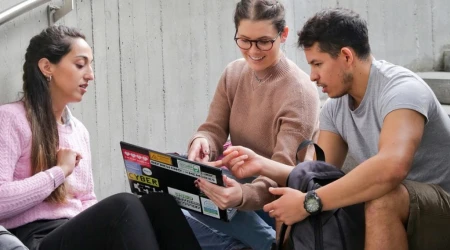 Un grupo de jóvenes universitarios. Imagen referencial.
