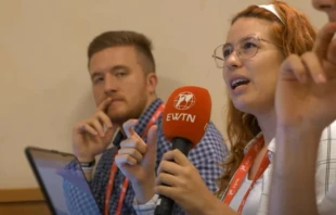 Estudiantes de periodismo de todo el mundo han viajado a Roma para participar en la cuarta Academia de Verano anual de EWTN, del 21 al 31 de julio de 2025. Crédito: EWTN News Nightly