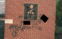 Vandalismo en la iglesia St. Elizabeth of Hungary en Pleasant Hills, Pennsylvania (Estados Unidos), en la Diócesis de Pittsburgh, el domingo 19 de julio de 2025.