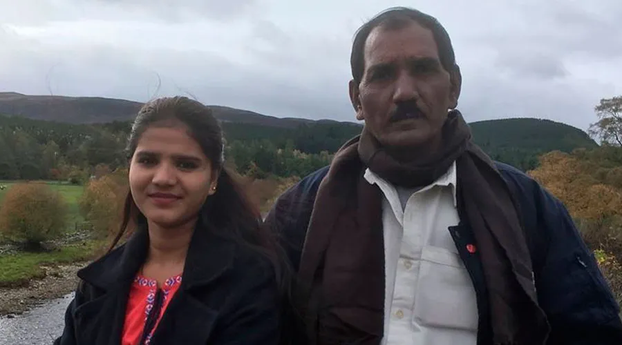 Hija y esposo de Asia Bibi / Foto: Ayuda a la Iglesia Necesitada