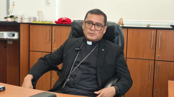 Mons. Edinson Farfán, Obispo de Chiclayo. Crédito: Diego López Marina - EWTN News