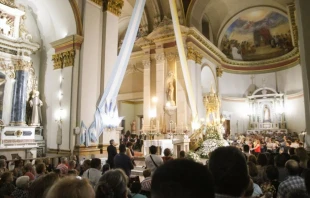 Solemne bajada de la imagen de la Virgen Crédito: Prensa Obispado de Catamarca