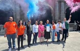 Organizaciones civiles se manifiestan contra despenalización del aborto en Estado de México. Crédito: Actívate