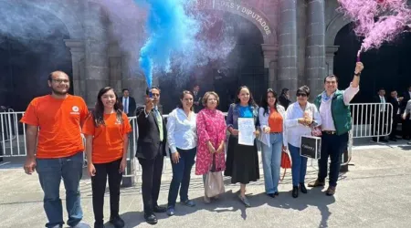 Manifestación contra despenalización del aborto en Estado de México