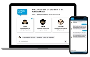 Inicio de Catholic.chat Crédito: Catholic.chat