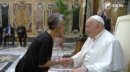 Florinda Meza y el Papa Francisco
