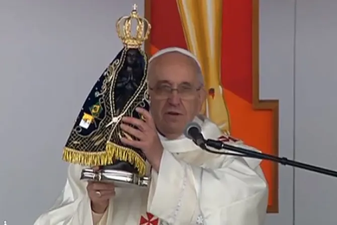 VIDEO: Papa Francisco en español desde Aparecida: María no se olvida de nosotros