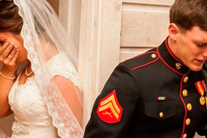 La foto de estos novios antes de su boda toca miles de corazones