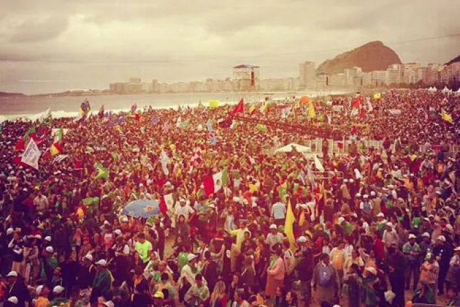 FOTOS: Misa de Inauguración de la JMJ Río 2013 en Copacabana