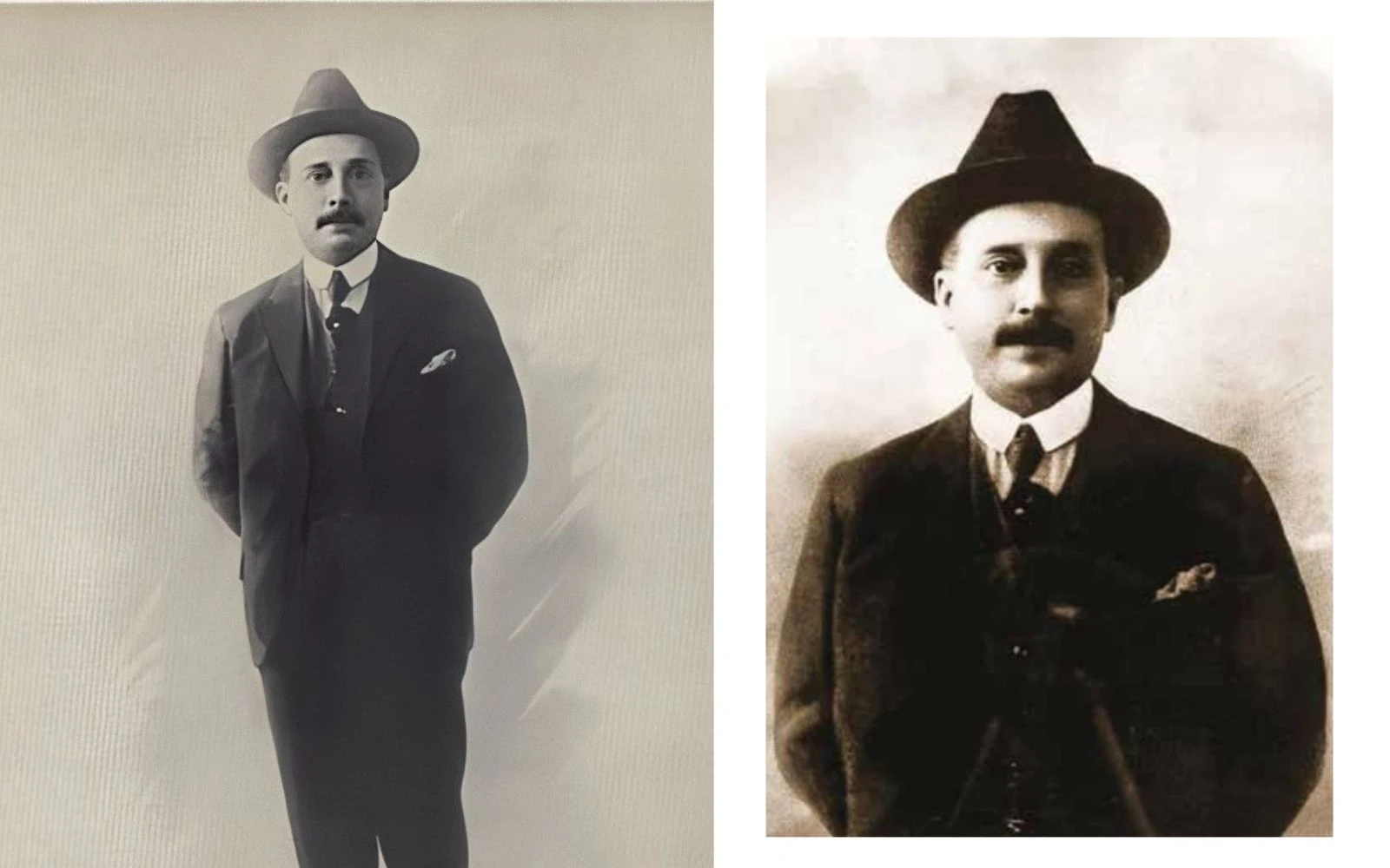Fotografía original de José Gregorio en 1917 (izq.) Retrato oficial de la canonización (der.)?w=200&h=150