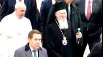 El Papa Francisco llega a Estambul y es recibido por el Patriarca Bartolomé / Captura de Youtube