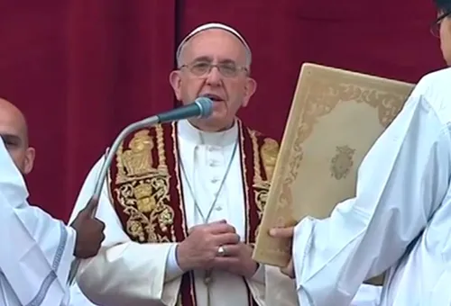 El Papa Francisco durante la Bendición Urbi et Orbi / Foto: Captura Youtube