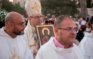Fray Francesco Patton en las celebraciones de los santos arcángeles Crédito: Custodia de Tierra Santa
