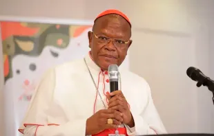 EL Cardenal Fridolin Ambongo, Presidente del Simposio de la Conferencia Episcopal de África y Madagascar (SECAM). Crédito: ACI África.
