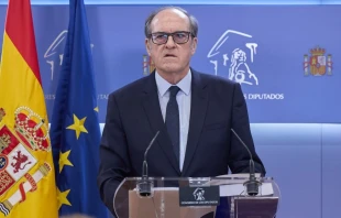 El Defensor del Pueblo, Ángel Gabilondo, durante la presentación del informe de abusos en el seno de la Iglesia Católica en España. Crédito: Congreso de los Diputados.