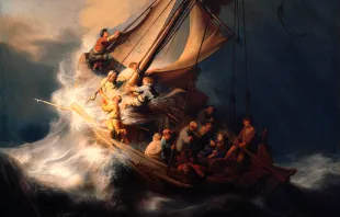 Detalle de La tormenta en el mar de Galilea (Rembrandt van Rijn, 1633). Crédito: Dominio público.