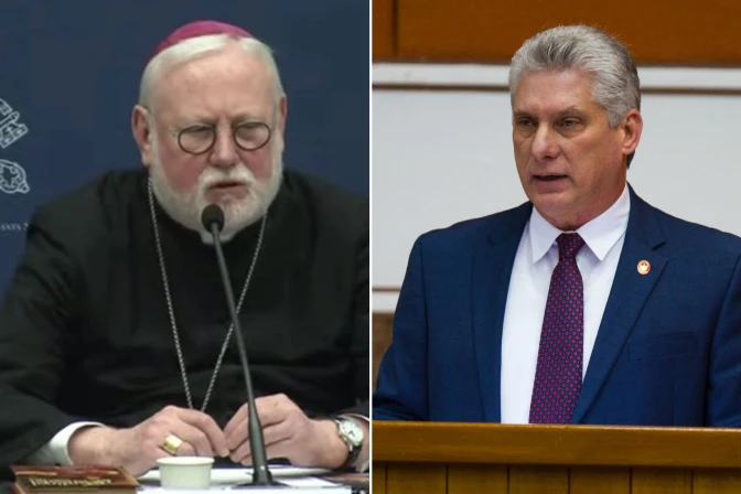 Mons. Gallagher y Díaz-Canel