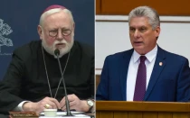 Mons. Paul Richard Gallagher / Miguel Díaz-Canel Bermúdez.