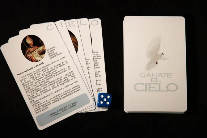 "Gánate el cielo", el juego de cartas sobre santos