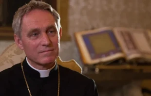 Mons. Georg Gänswein. Crédito: Daniel Ibáñez / ACI Prensa