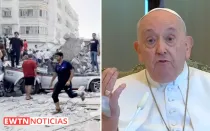 Escena de la situación en Gaza - Papa Francisco.