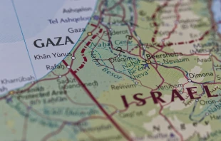 Mapa de la Franja de Gaza. Crédito: Shutterstock