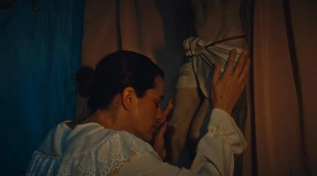 Fotograma de la película "Gemma Galgani" sobre la santa estigmatizada.