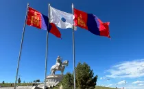 Estatua ecuestre de Gengis Kan en Mongolia