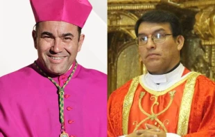 Mons. Giovanni Cefai y Mons. Ciro Quispe López. Crédito 1: CEP. Crédito 2: Arzobispado del Cusco.