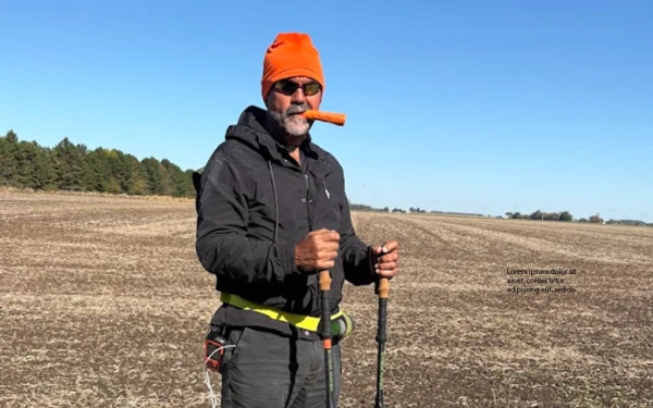 El P. Gary Graf en su travesía. Crédito: Gary Graf.