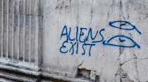 Grafiti en el muro del Panteón de Roma. Crédito: ACI Prensa