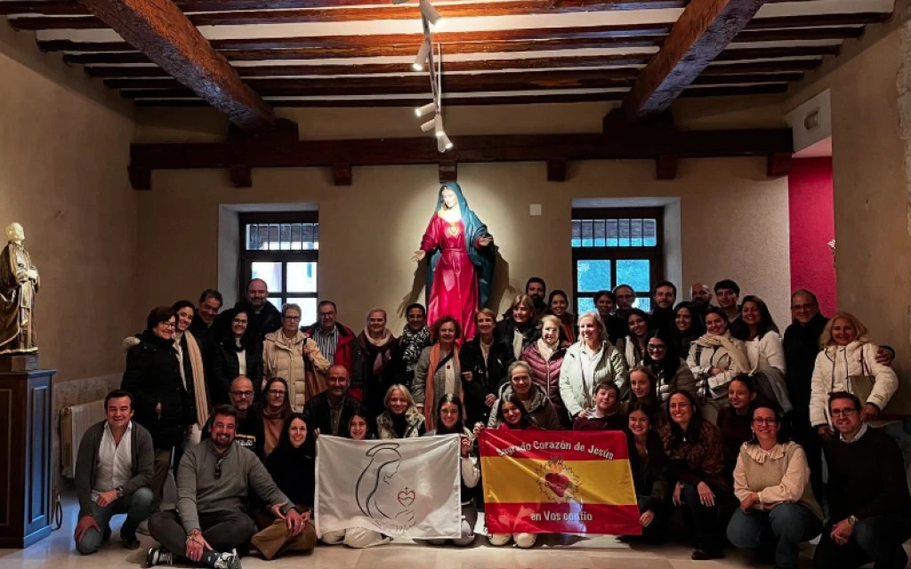 Peregrinación al Santuario de la Gran Promesa en Valladolid (España). Crédito: Peregrinaciones Sí a María.