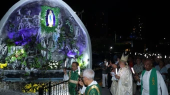 La nueva gruta de la Virgen de Lourdes en Panamá.
