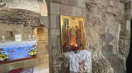 Así se ve en la actualidad la casa de la Virgen María en Nazaret
