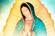 Detalle del cartel de la película "Guadalupe, Madre de la humanidad".