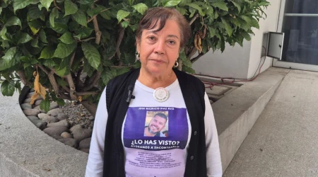 María Guadalupe Ruiz López, madre buscadora en México que asiste al Encuentro Nacional por la Paz.