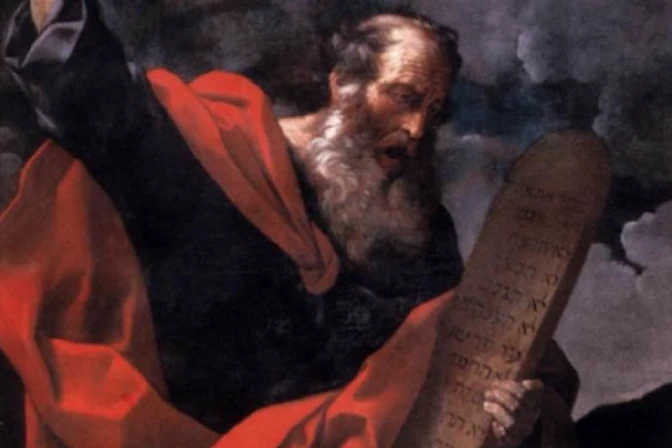 "Moisés con las tablas de la ley", por Guido Reni (1624).