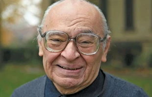 Gustavo Gutiérrez, sacerdote dominico peruano y "padre" de la teología de la liberación. Crédito: Cortesía de Notre Dame / Matt Cashore.