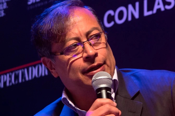 Gustavo Petro durante un debate en noviembre de 2021.