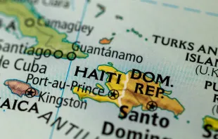 Haití en un mapa del mundo. Crédito: Shutterstock