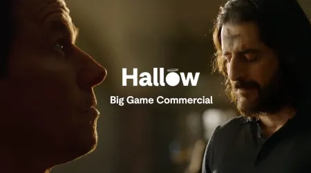 Anuncio de Hallow App en el Super Bowl