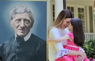 Melissa Villalobos sufrió una grave hemorragia cuando estaba embarazada. San John Henry Newman intercedió y la salvó a ella y a su hija Gemma que ahora tiene 11 años Crédito: foto cedida por la familia Villalobos