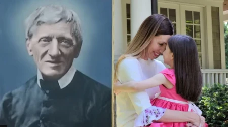 Melissa Villalobos sufrió una grave hemorragia cuando estaba embarazada. San John Henry Newman intercedió y la salvó a ella y a su hija Gemma que ahora tiene