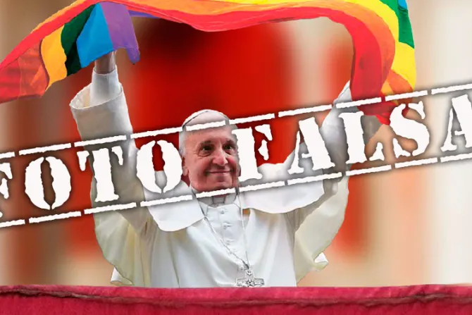 Nuevo hoax: ¿El Papa Francisco ondeó una bandera gay?